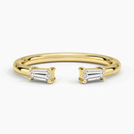 Wren Baguette Diamond Ring Yellow Gold 18k Wedding Band