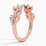 Sweeping Ivy Diamond Open Ring (1/2 ct. tw.) Rose Gold 18k Wedding Band