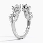 Sweeping Ivy Diamond Open Ring (1/2 ct. tw.) Platinum Wedding Band