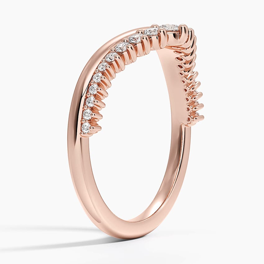 Serafina Contour Diamond Ring (1/4 ct. tw.) Rose Gold 18k Wedding Band