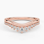 Serafina Contour Diamond Ring (1/4 ct. tw.) Rose Gold 18k Wedding Band