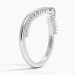 Serafina Contour Diamond Ring (1/4 ct. tw.) Platinum Wedding Band