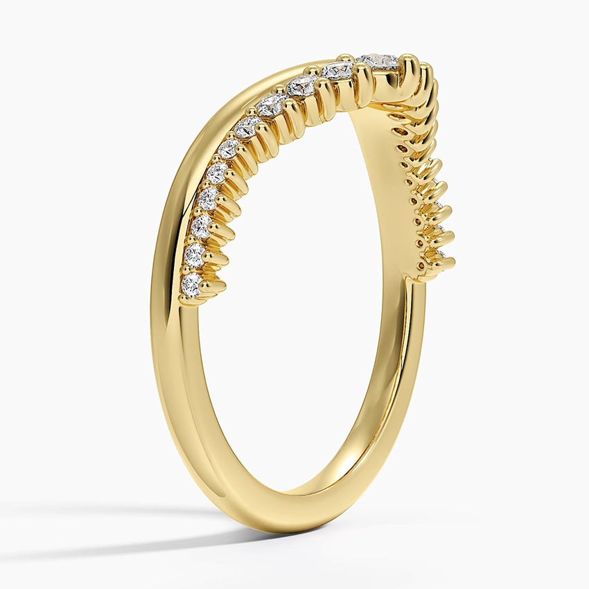Serafina Contour Diamond Ring (1/4 ct. tw.) Yellow Gold 18k Wedding Band