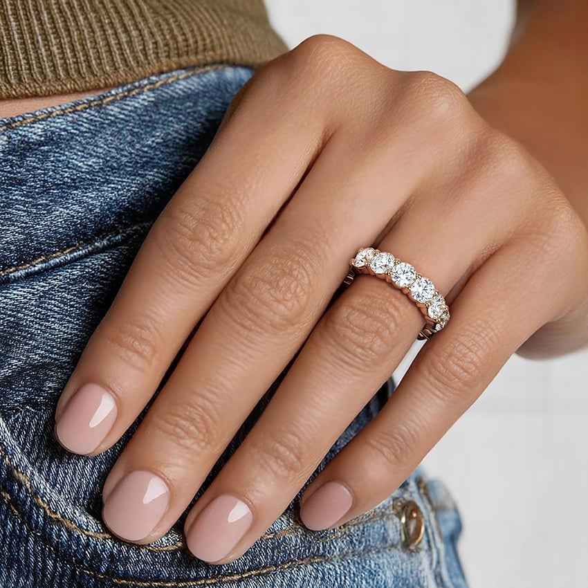 Eternity Lab Diamond Ring (7 ct. tw.) Rose Gold 18k Eternity Band