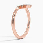 Lunette Diamond Ring (1/5 ct. tw.) Rose Gold 18k Wedding Band