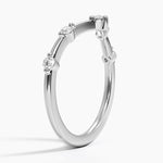 Aimee Contour Diamond Ring Platinum Wedding Band
