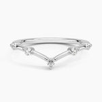 Aimee Contour Diamond Ring Platinum Wedding Band