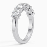 Round Five Stone Diamond Ring (1 1/2 ct. tw.) Platinum Wedding Band
