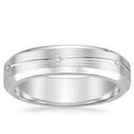 Cosmos Diamond 5.5mm Wedding Ring Platinum Wedding Band