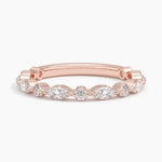 Versailles Three-Quarter Coverage Diamond Ring (1/2 ct. tw.) Rose Gold 18k Wedding Band