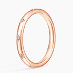 Evening Star Eternity Diamond Ring Rose Gold 18k Eternity Band