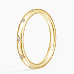 Evening Star Eternity Diamond Ring Yellow Gold 18k Eternity Band