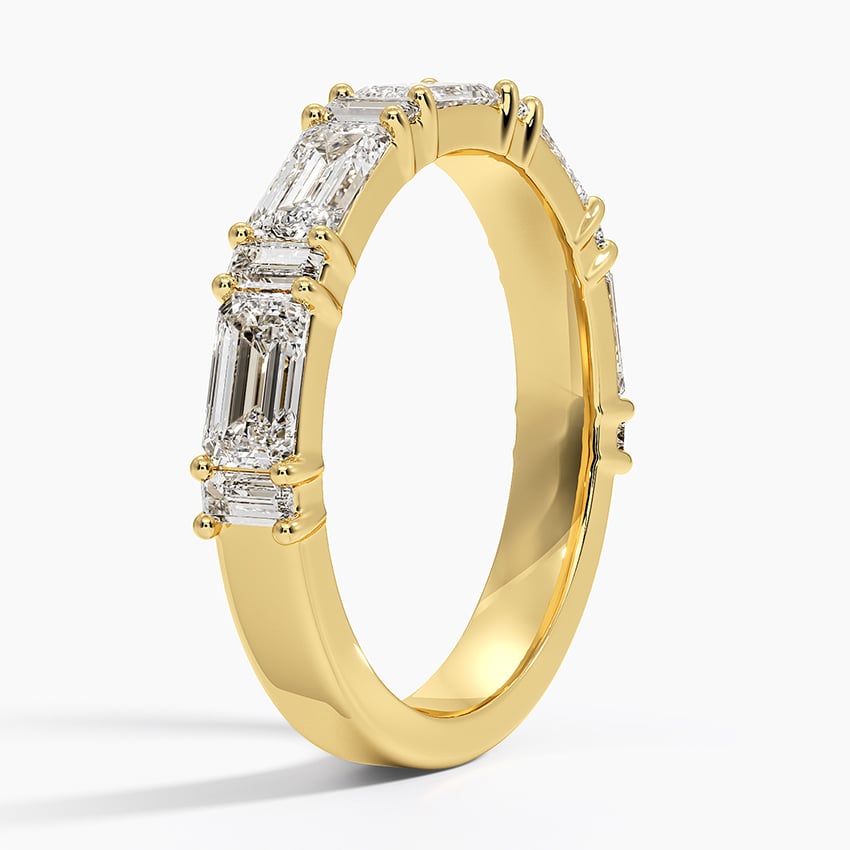 Frances Lab Diamond Ring (1 1/2 ct. tw.) Yellow Gold 18k Wedding Band