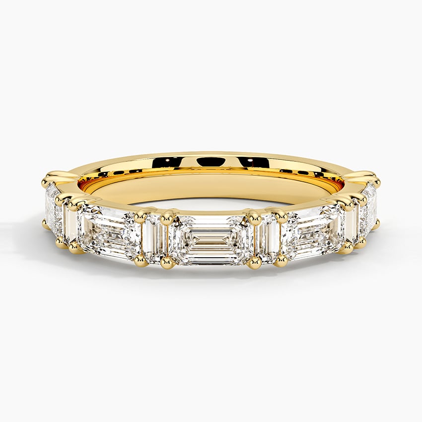 Frances Lab Diamond Ring (1 1/2 ct. tw.) Yellow Gold 18k Wedding Band