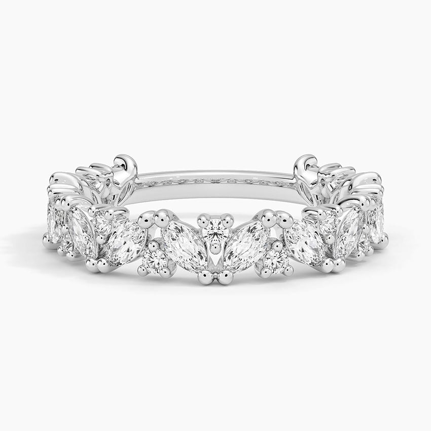 Elowen Lab Diamond Ring (1 ct. tw.) Platinum Wedding Band