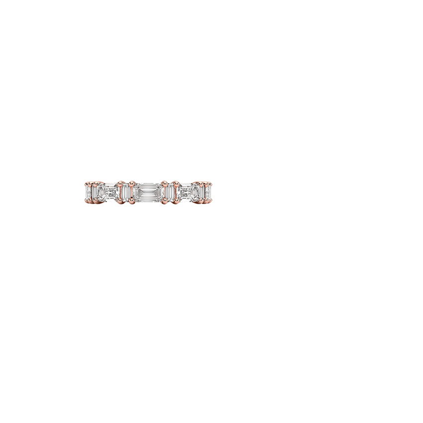 Frances Eternity Lab Diamond Ring Rose Gold 18k Eternity Band