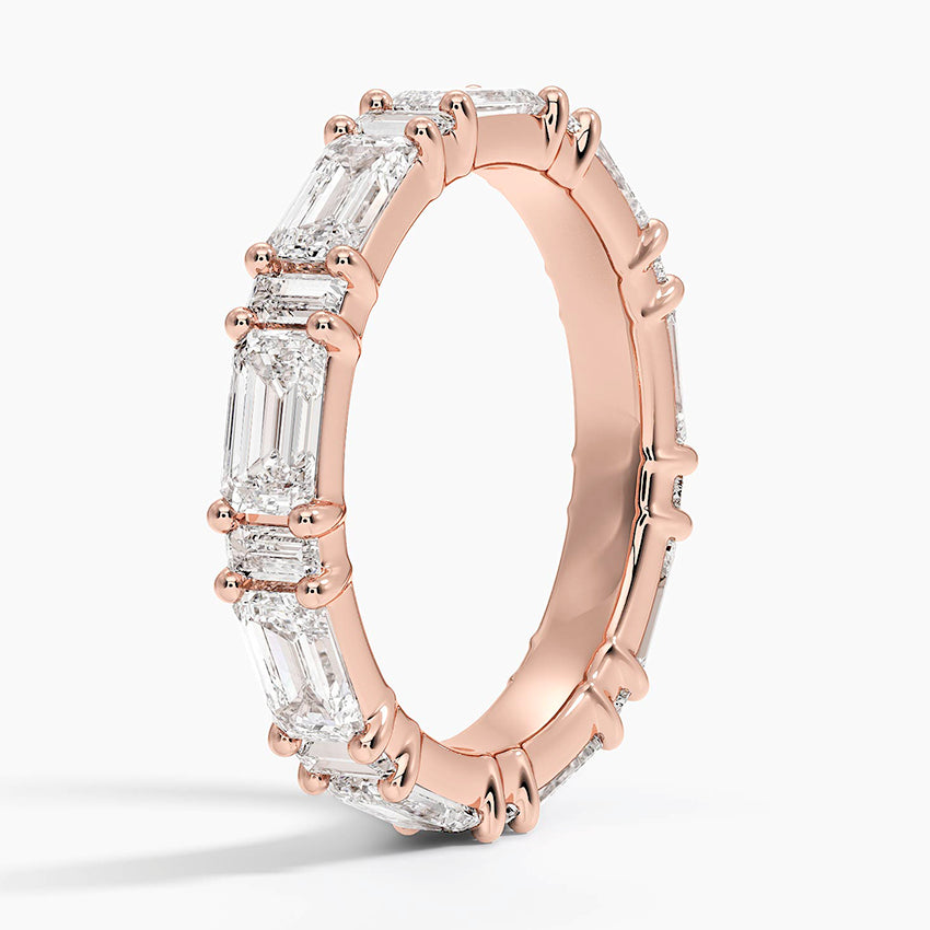Frances Eternity Lab Diamond Ring Rose Gold 18k Eternity Band