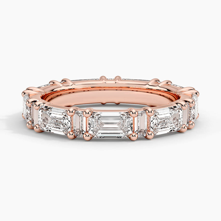 Frances Eternity Lab Diamond Ring Rose Gold 18k Eternity Band