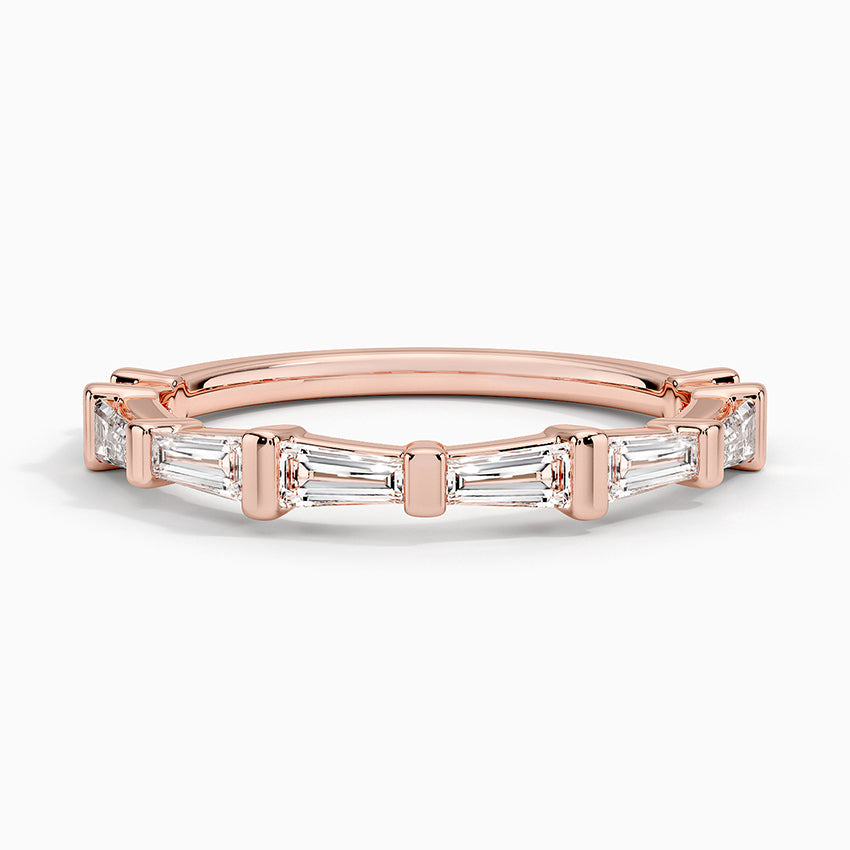 Memoir Baguette Diamond Ring (3/4 ct. tw.) Rose Gold 18k Wedding Band