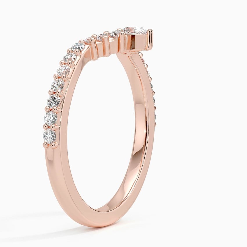 Luxe Lunette Diamond Ring (1/3 ct. tw.) Rose Gold 18k Wedding Band