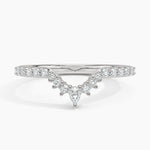 Luxe Lunette Diamond Ring (1/3 ct. tw.) Platinum Wedding Band