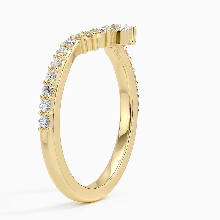 Luxe Lunette Diamond Ring (1/3 ct. tw.) Yellow Gold 18k Wedding Band