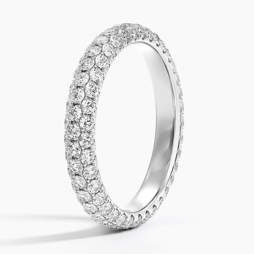 Valencia Eternity Lab Diamond Ring (1 1/2 ct. tw.) Platinum Eternity Band