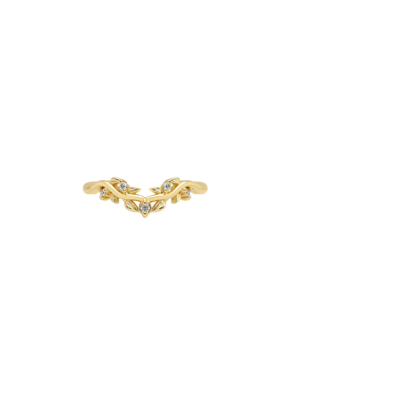 Veranda Diamond Ring Yellow Gold 18k Wedding Band