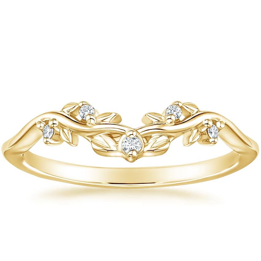 Veranda Diamond Ring Yellow Gold 18k Wedding Band