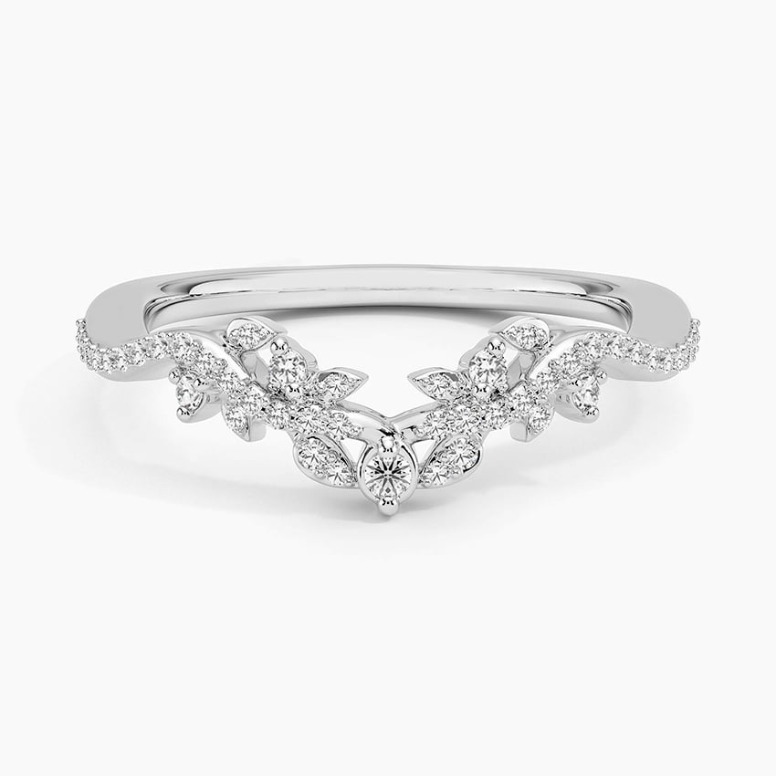Luxe Veranda Diamond Ring Platinum Wedding Band