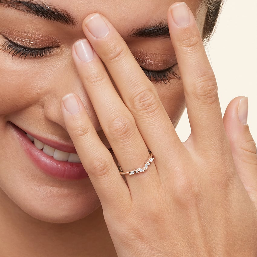 Yvette Diamond Ring (1/6 ct. tw.) Rose Gold 18k Wedding Band
