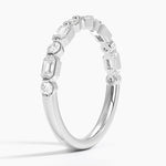 Kensington Emerald Cut and Round Diamond Ring (1/2 ct. tw.) Platinum Wedding Band
