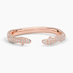 Rose Thorn Diamond Open Ring (1/3 ct. tw.) Rose Gold 18k Wedding Band