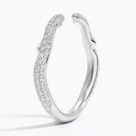 Rose Thorn Diamond Open Ring (1/3 ct. tw.) Platinum Wedding Band