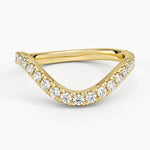 Silhouette Diamond Ring (1/2 ct. tw.) Yellow Gold 18k Wedding Band