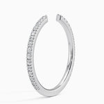 Sia Three-Quarter Coverage Diamond Ring (1/5 ct. tw.) Platinum Wedding Band