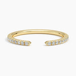 Sia Three-Quarter Coverage Diamond Ring (1/5 ct. tw.) Yellow Gold 18k Wedding Band