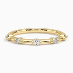 Aimee Diamond Ring Yellow Gold 18k 1.1mm Wedding Band