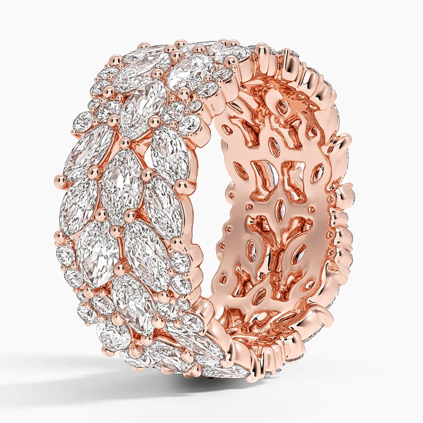 Nadia Eternity Diamond Ring Rose Gold 18k Eternity Band