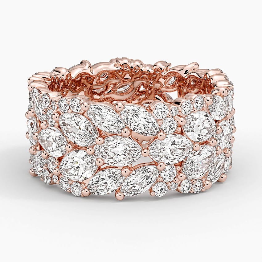Nadia Eternity Diamond Ring Rose Gold 18k Eternity Band