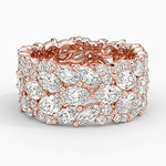 Nadia Eternity Diamond Ring Rose Gold 18k Eternity Band