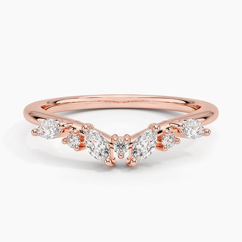 Yvette Diamond Ring (1/4 ct. tw.) Rose Gold 18k Wedding Band