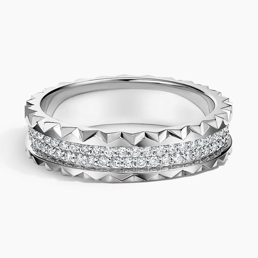 Sol Diamond Ring (1/2 ct. tw.) White Gold 18k Wedding Band