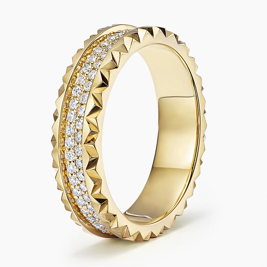 Sol Diamond Ring (1/2 ct. tw.) Yellow Gold 18k Wedding Band