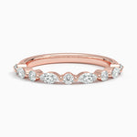 Delicate Versailles Diamond Ring (1/4 ct. tw.) Rose Gold 18k Wedding Band