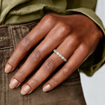Versailles Bezel Diamond Ring Platinum Wedding Band