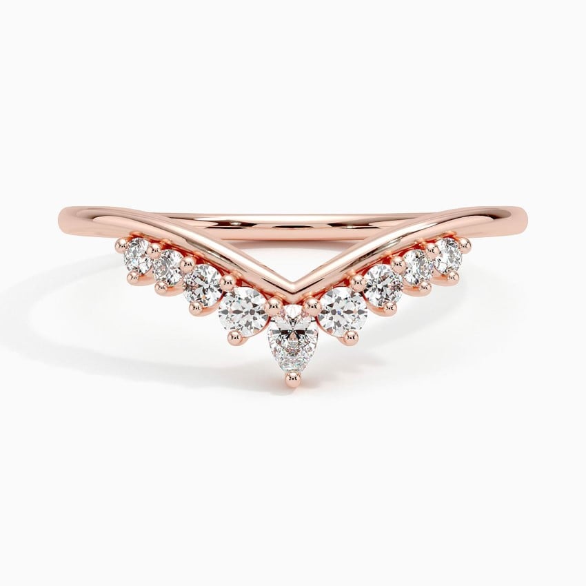Veronika Diamond Ring Rose Gold 18k Wedding Band