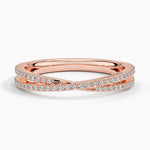 Calypso Diamond Ring Rose Gold 18k Wedding Band