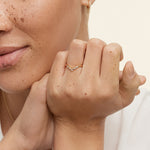 Caris Diamond Ring Rose Gold 18k Wedding Band