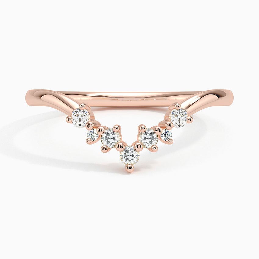 Caris Diamond Ring Rose Gold 18k Wedding Band